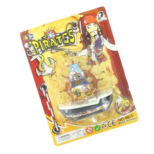 Bateau Pirate &agrave; Remonter sur Carte (12 pcs)