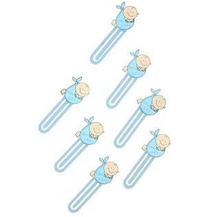 Petit Marque-page B&eacute;b&eacute; - Bleu (12 pcs)