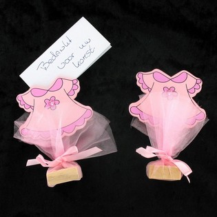 PORTE-PHOTO PINCE - ROSE B&Eacute;B&Eacute; (12 pcs)