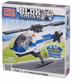 H&Eacute;LICOPT&Egrave;RE DE POLICE MEGABLOKS BLOK SQUAD - 2433 (1 pc)