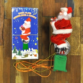 P&egrave;re No&euml;l sur Monocycle (2 pcs)