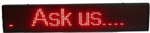Enseigne Lumineuse LED D&eacute;filante pour Voiture 100x20cm