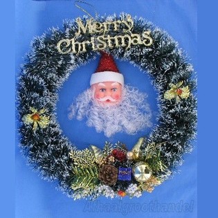 D&Eacute;CORATION DE PORTE DE NO&Euml;L - RONDE (2 pcs)