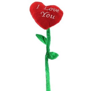 M&Eacute;GA GRANDE FLEUR EN PELUCHE C&OElig;UR