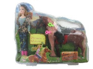 Poup&eacute;e avec Cheval Coffret Jouet