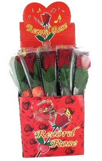 ROSE AVEC MESSAGE PERSONNALIS&Eacute; (20 pcs)
