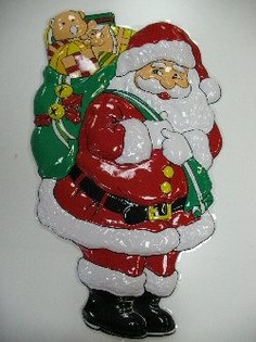 GRAND PANNEAU D&Eacute;CORATIF - P&Egrave;RE NO&Euml;L AVEC HOTTE (2 pcs)