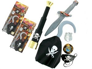 Set de Pirate sur Carte - Mod&egrave;le 1 (6 pcs)