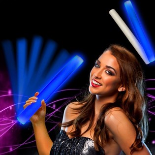 B&acirc;ton Lumineux LED Mousse Bleu - Party Stick (24 pcs)