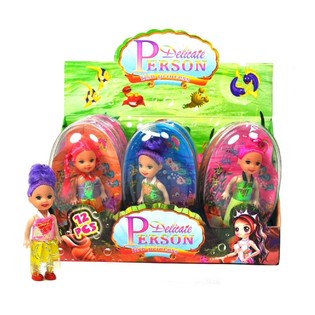 Poup&eacute;es mignonnes pour filles en pr&eacute;sentoir (12 pcs.)