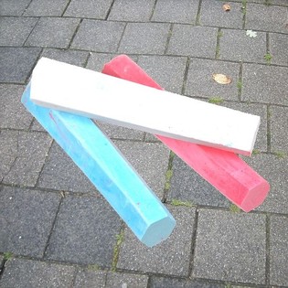 Grande Craie de Trottoir 3 Pi&egrave;ces (12 sets)
