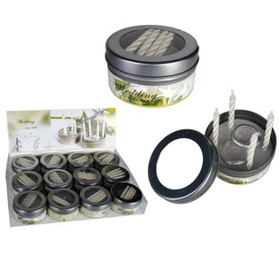 BOUGIES DE MARIAGE EN BO&Icirc;TE (12 pcs.)