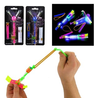 H&Eacute;LICOPT&Egrave;RES LUMINEUX &Agrave; CATAPULTE SUR CARTE (6 pcs.)