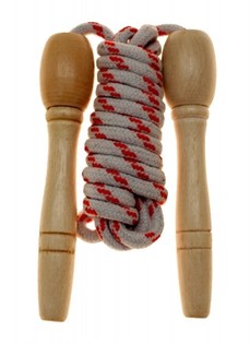 Corde &agrave; sauter en bois (25 pcs.)