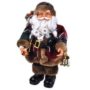 Grande D&eacute;coration de Luxe P&egrave;re No&euml;l 35 cm (2 pcs)