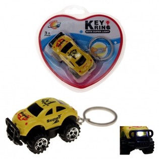 PORTE-CL&Eacute;S VOITURE AVEC LUMI&Egrave;RE SUR CARTE BLISTER (24 pcs.)