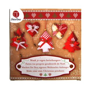 Kit de 5 D&eacute;corations de No&euml;l &agrave; Faire Soi-M&ecirc;me - Mod&egrave;le 2 (6 pcs)