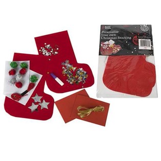 CR&Eacute;EZ VOTRE PROPRE CHAUSSETTE DE NO&Euml;L (6 pcs)