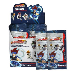 Autocollants Tatouage BEYBLADE en Pr&eacute;sentoir (100 pcs)