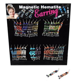 Boucles d'Oreilles Magn&eacute;tiques sur Pr&eacute;sentoir (18 paires)