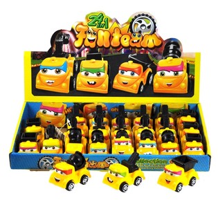 V&Eacute;HICULES DE CHANTIER BUMPIE EN PR&Eacute;SENTOIR (24 pcs)