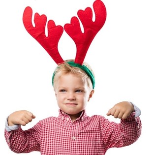 SERRE-T&Ecirc;TE RENNE DE LUXE POUR ENFANTS ET ADULTES (12 pcs)