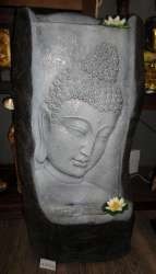 Grande Statue D&eacute;corative de Bouddha avec Cascade (1 pc)