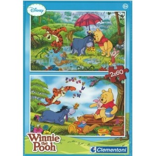 PUZZLE CLEMENTONI DISNEY WINNIE L'OURSON 2 x 60 PI&Egrave;CES (Lot de 6)