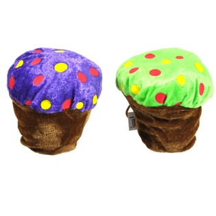Cupcake en peluche color&eacute;e 10 cm (24 pcs)