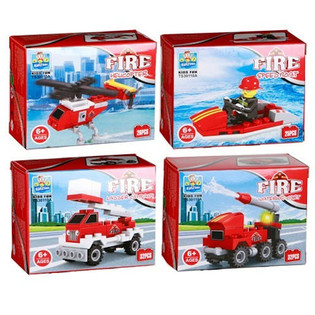 Briques de Construction - S&eacute;rie Pompiers (24 pcs)