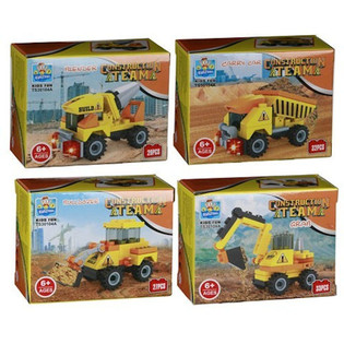BRICKS Briques de Construction - S&eacute;rie V&eacute;hicules de Chantier (24 pcs.)