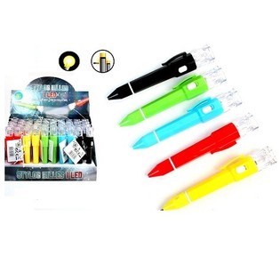 STYLO AVEC LAMPE LED INT&Eacute;GR&Eacute;E (50 pcs.)