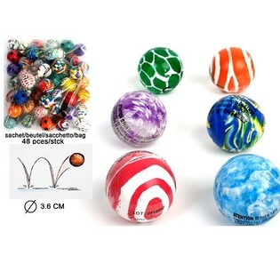 MIX BALLES REBONDISSANTES - &Oslash; 3.6 CM (48 pcs)