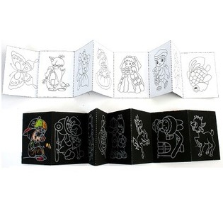Livre de Coloriage Magique &agrave; Gratter (47 pcs)