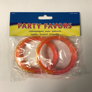 2 GRANDS BRACELETS PAILLET&Eacute;S &Agrave; EAU (Lot de 12)