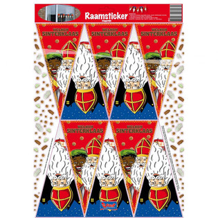 Stickers D&eacute;coratifs Fen&ecirc;tre Saint-Nicolas (12 pcs)