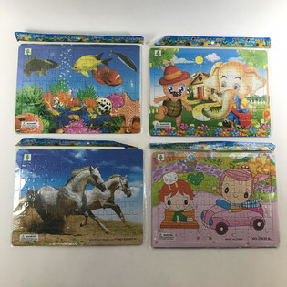 MIX PUZZLES, comprenant : 63 pi&egrave;ces (24 pcs)