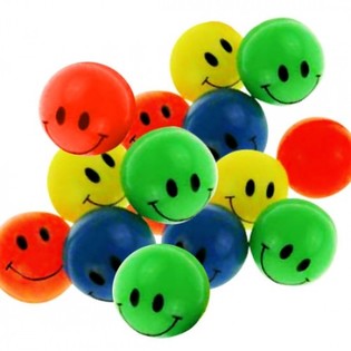 Balles Rebondissantes Color&eacute;es 3,8 cm (60 pcs)