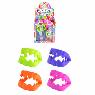 Dents de Vampire Multicolores en Pr&eacute;sentoir (120 pcs)