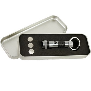 Porte-cl&eacute;s Lampe de Poche en Bo&icirc;te Cadeau (10 pi&egrave;ces)
