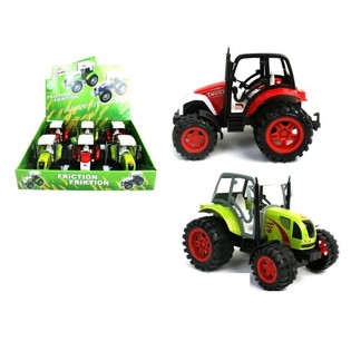 Grand Tracteur &agrave; Friction en Pr&eacute;sentoir (6 pcs)