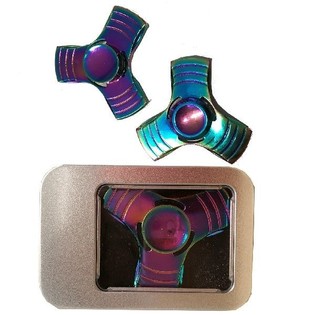 SPINNER FIDGET EN M&Eacute;TAL DANS COFFRET CADEAU (10 pcs.)