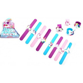 BRACELETS CLIC UNICORNE EN PR&Eacute;SENTOIR (24 pcs)