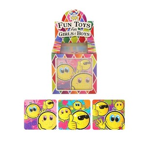 PUZZLE SMILEY &ndash; 13 x 12 cm &ndash; EN PR&Eacute;SENTOIR (108 pcs)