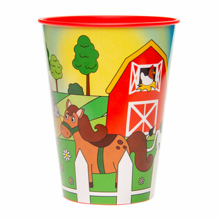 Gobelet &agrave; Boire / Coupe de Glace Animaux de la Ferme - 260 ml (12 pcs)