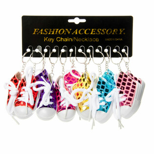 PORTE-CL&Eacute;S CHAUSSURES &Agrave; PAILLETTES (48 pcs)