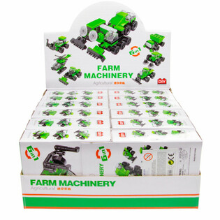 BRIQUES DE CONSTRUCTION BRICKS - V&Eacute;HICULES AGRICOLES (12 pi&egrave;ces)