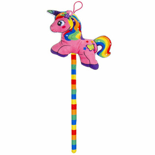 Licorne en Peluche sur B&acirc;ton - Couleurs Mixtes (12 pcs)