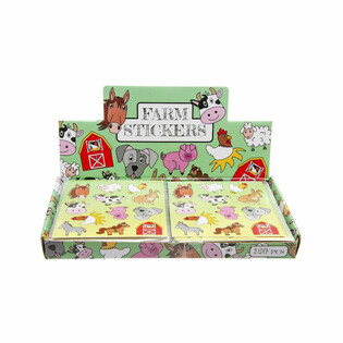 Autocollants Fun &ndash; Mod&egrave;le : Animaux de la Ferme (120 pcs)