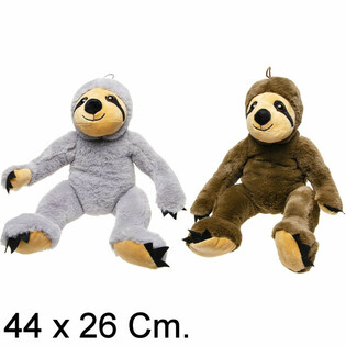 GRANDE PELUCHE PARESSEUX, 44 CM - COULEURS MIXTES (6 PI&Egrave;CES)